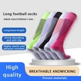 thumbnail image 5 of Soccer Socks for Kids Youth Adult (2 Pairs) Team Sport Knee High Long, 5 of 6