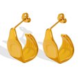 thumbnail image 1 of Pendientes geométricos de forma especial de metal simple con diseño de nicho francés 2022 pendientes femeninos de oro de gama alta XianweiShao 9024715103468, 1 of 3