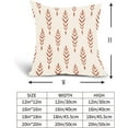 thumbnail image 6 of Burnt Orange Pillow Covers 18x18 Inch Bohemian Geometric Decorative Throw Pillow Covers Modern Boho Outdoor Pillowcases Cotton Linen Cushion Covers for Couch Sofa Bed Home Decor (Pack of 2), 6 of 6