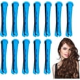 thumbnail image 5 of Rizadores de pelo sin calor con bandas elásticas antideslizantes para peinados nocturnos sin calor. Ideales para viajes y para casa. Color azul., 5 of 5