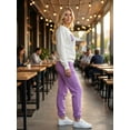 thumbnail image 4 of Set Mujer Sudadera Estampada y Pants Casual Cálido, 4 of 5