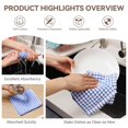 thumbnail image 5 of Koadzawe Green Kitchen Towels 1Pc, 100% Cotton 12.2X12.2 Inches Dish Towels For Kitchen Soft Absorbent Quick Drying Dishtowels For Washing Dishes., 5 of 8