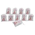 thumbnail image 4 of Darling Souvenir White Smiling Cat Birthday Party Supplies Favor Bags&nbsp;Jewelry&nbsp;Pouches 15 Pieces, 4 of 5
