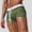 Army Green, variant on WIZUTIZ Men's Swim Trunks Quick Dry Beach Shorts Solid Color Breathable Board Shorts with Back Pocket