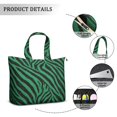 thumbnail image 2 of 22 Inch Oversized Travel Bag Lightweight Canvas Weekender Duffel with Multi Pockets, Animal Print, 2 of 5