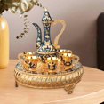 thumbnail image 1 of Juego de cafetera, bebidas con tazas y bandeja, juego de servir agua, juego de tazas de té para dormitorio, vacaciones, hogar, decoración de fiesta, 1 of 10