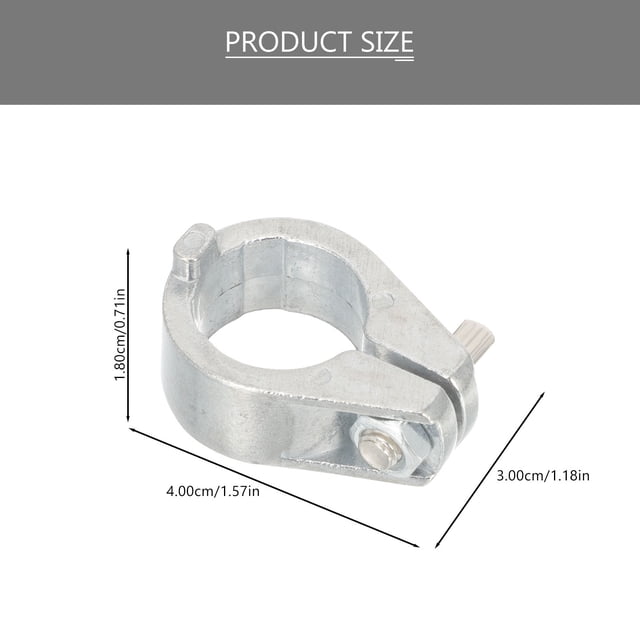 KONTONTY 1Set Cowbell Bracket Metal Cowbell Clip Simple Design for Drum Enthusiasts
