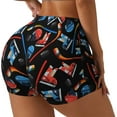 thumbnail image 2 of Ice Hockey Workout Shorts For Women Scrunch Butt Lifting Yoga Gym Seamless Booty Biker Shorts Medium, 2 of 9