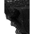 thumbnail image 5 of MODA NOVA Juniors Plus Size Elegant Short Sleeve Sheer Floral Lace Crop Shrug Black 3X, 5 of 5