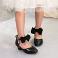 thumbnail image 3 of Fozruso Girls Pumps Shoes,Sizes 11.5 Little Kid,Girls Summer Dress Shoes With Adjustable Bow Straps Lightweight Party Shoes, 3 of 7