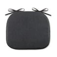thumbnail image 2 of (2 pack) Better Homes & Gardens Faux Leather Memory Foam Chair Pad, Black, 15"W x 17"L , 1 Piece, 2 of 6