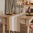 thumbnail image 2 of Table Runners 70 Inches Long Dress Scarves, Brown Wood Grain Farmhouse Coffee/Dining/Kitchen Table Decor, Holiday Table Runner, Country Retro Wooden Plank Farmhouse 13x70 Inch, 2 of 9