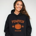 thumbnail image 3 of Pumpkin Season Star Distressed - Womens Hoodie, 3 of 6