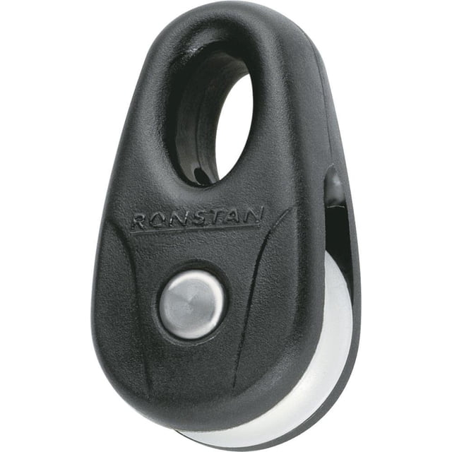 Par de poleas Kite Block Ronstan negras con poleas blancas
