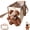 S:34×24×16.5cm, variant on Teddy Bear Dog Carrier Bag,Spacious Interior with Tether&Plush Furry Ears Head Window,Pet Travel Tote Bags for Puppies Walks Errands