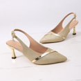 thumbnail image 6 of Women's Slingback Pumps with Stiletto Heel & Pointed Toe, Glitter Kitten Heels for Evening Parties, Cocktail Dinners, and Nightclub Nights, 6 of 9