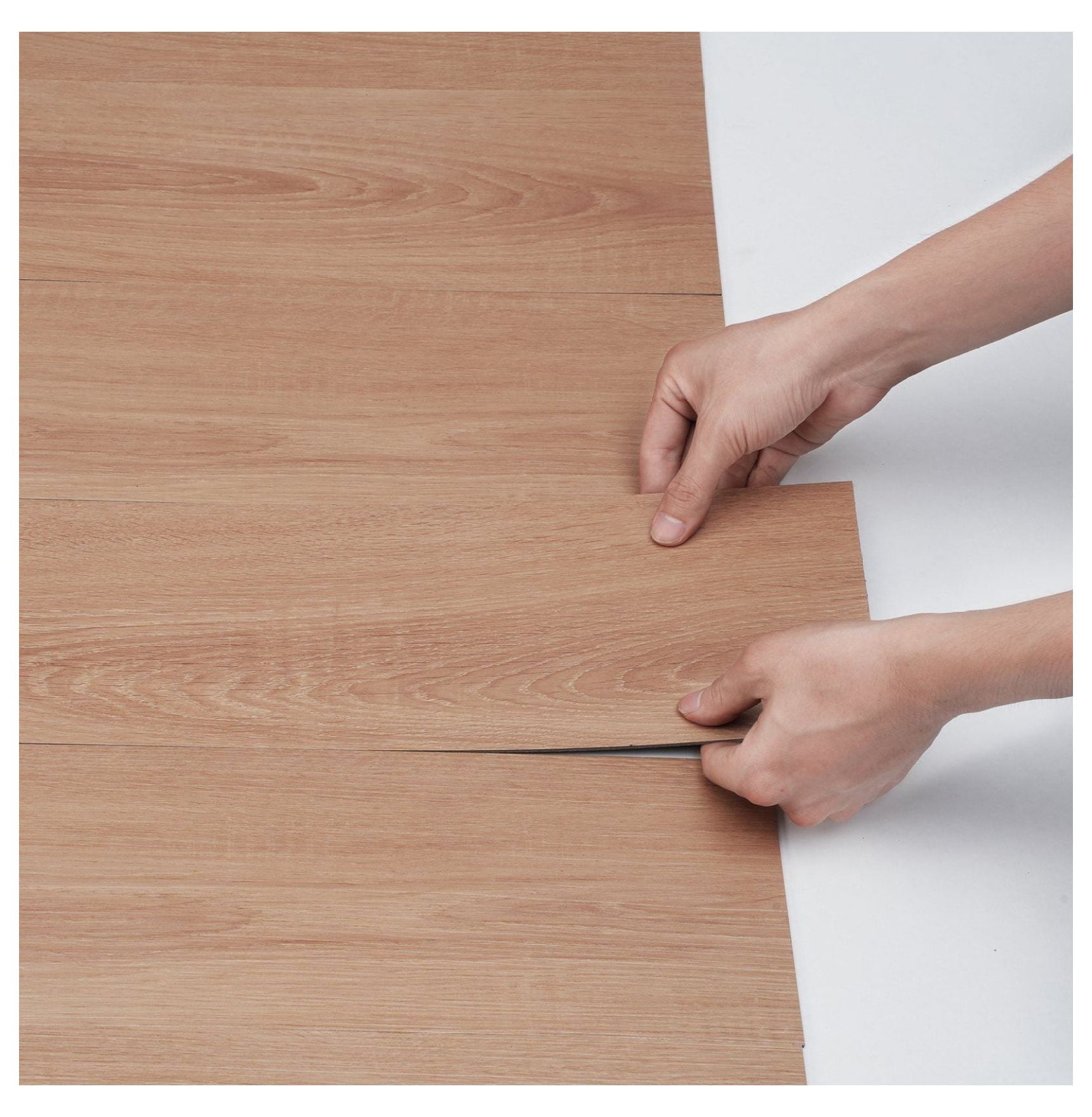 Peel and Stick Floor Tiles 36x6 inch, 36 Pack Wood Grain Vinyl Flooring, 2.5mm Thick Self Adhesive Tiles for Kitchen, Bathroom, Bedroom, DIY Home Decor