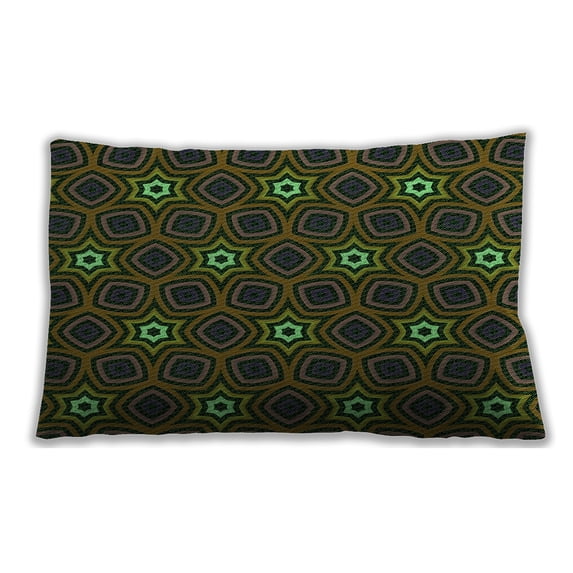 Ahgly Company Indoor Rectangular Contemporary Lumbar Throw Pillow, 13 inch by 19 inch