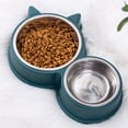 thumbnail image 1 of Comedero para gatos, comedero para perros de acero inoxidable, juego de comederos para gatos, comedero para mascotas, comedero para perros antideslizante Ormromra LF-0673, 1 of 5