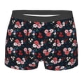 thumbnail image 5 of Uemuo Rose Flowers Pattern Men's Boxer Briefs,Trunk Anti-Chafing,Comfortable, Durable, and Stylish Underwear-Small, 5 of 9