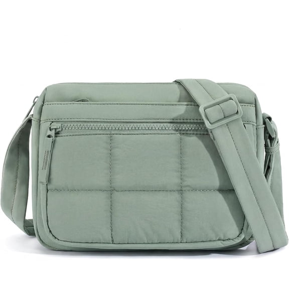 Crossbody Bags for Women,Lightweight Puffy Purse with Adjustable Strap Small Travel Handbag | Causal, Water Resistance, Quilted, Multi Pockets, Nylon Purse, Outdoor