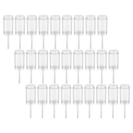 AURARMLET Clear Cake Holders 40 Pcs Transparent Food-Grade PP Plastic Dessert Stands for Party and Baking