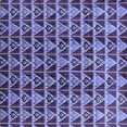 thumbnail image 1 of Ahgly Company Indoor Square Oriental Blue Industrial Area Rugs, 3' Square, 1 of 4