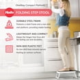thumbnail image 2 of Hailo Folding Step Stool, OneStep Compact Platform, Non-Skid, 330 Lbs Capacity, 2 of 11