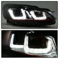 thumbnail image 5 of Spyder Volkswagen Golf / GTI 10-13 Version 3 Projector Headlights - Halogen Model Only ( Not Compatible With Xenon/HID Model ) - Dual U DRL - Black, 5 of 5