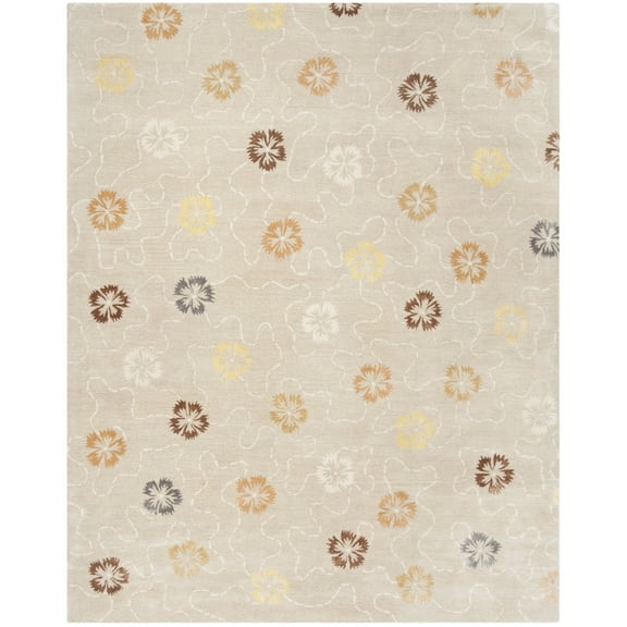 SAFAVIEH Martha Stewart Garland Blush Floral Area Rug, Blush/Beige, 7'9" x 9'9"