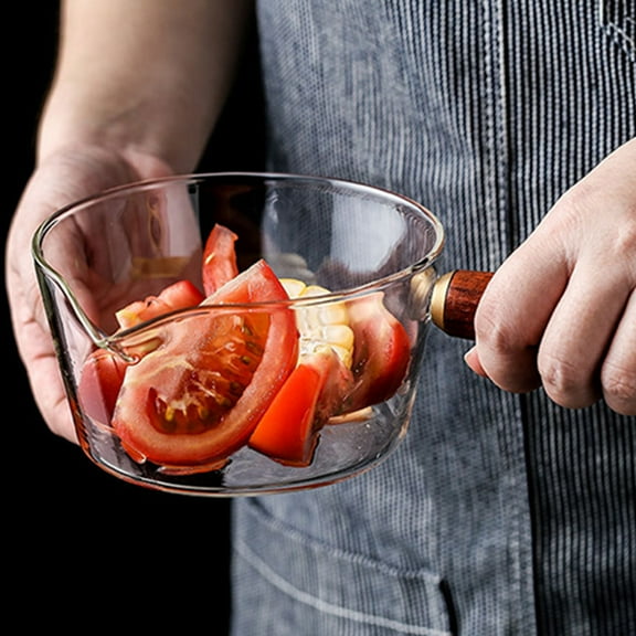 Homoyoyo Clear Glass Saucepan Borosilicate 1 Piece Cookware