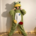 thumbnail image 4 of Funny Cartoon Coral Fleece Women’s Onesie Thickened Lazy Style Hoodless Jumpsuit Sleepwear, Soft Plush Polyester One‑Piece Pajama for Spring Autumn Winter Home Loungewear, 4 of 5