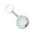 Silver-1M, variant on Small Portable Steel Tape Measure with Metal Chain Hook and Clear Scale for 1M/1.5M Accuracy