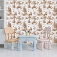thumbnail image 5 of Peel and Stick Wallpaper Vintage Botanical Animal Brown Tones Self Adhesive Removable Renter Friendly Contact Paper for Bedroom 17.7in x 118in, 5 of 8