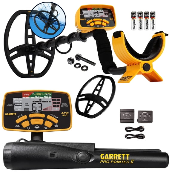 Garrett ACE 400 Metal Detector w/ Z-Lynk Wireless Audio System & Propointer II