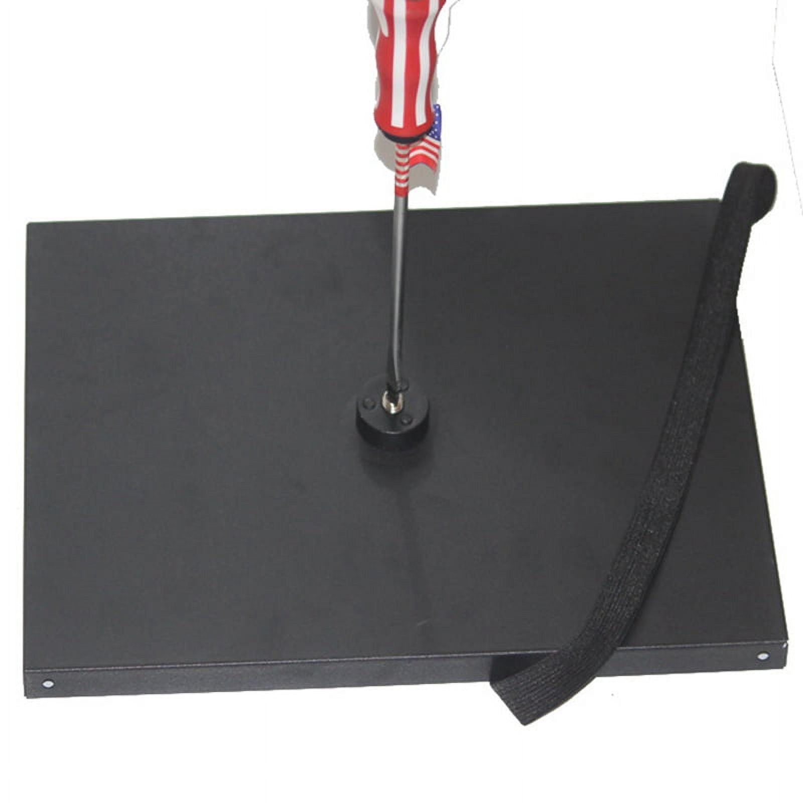 Projector Tray Bracket Tripod Floor-To-Ceiling Tray for Tripod Computer Floor-Standing Bracket Pan-Tilt 39cmx29cm,1 x Tray 1 x Protection pad 1 x Elastic band 1 x Screws,Black