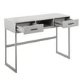 thumbnail image 2 of Franklin Contemporary Console Table in Grey Metal and Grey Wood by LumiSource, 2 of 5