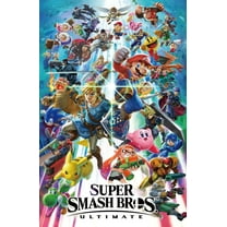 BINFA-Wall Art Super Smash Bros Ultimate 12 in x 18 in Poster