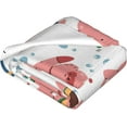 thumbnail image 4 of Yibo Funny Axolotl Blanket Flannel Soft and Comfortable Anti-static Bed Sofa Blanket, 4 of 9