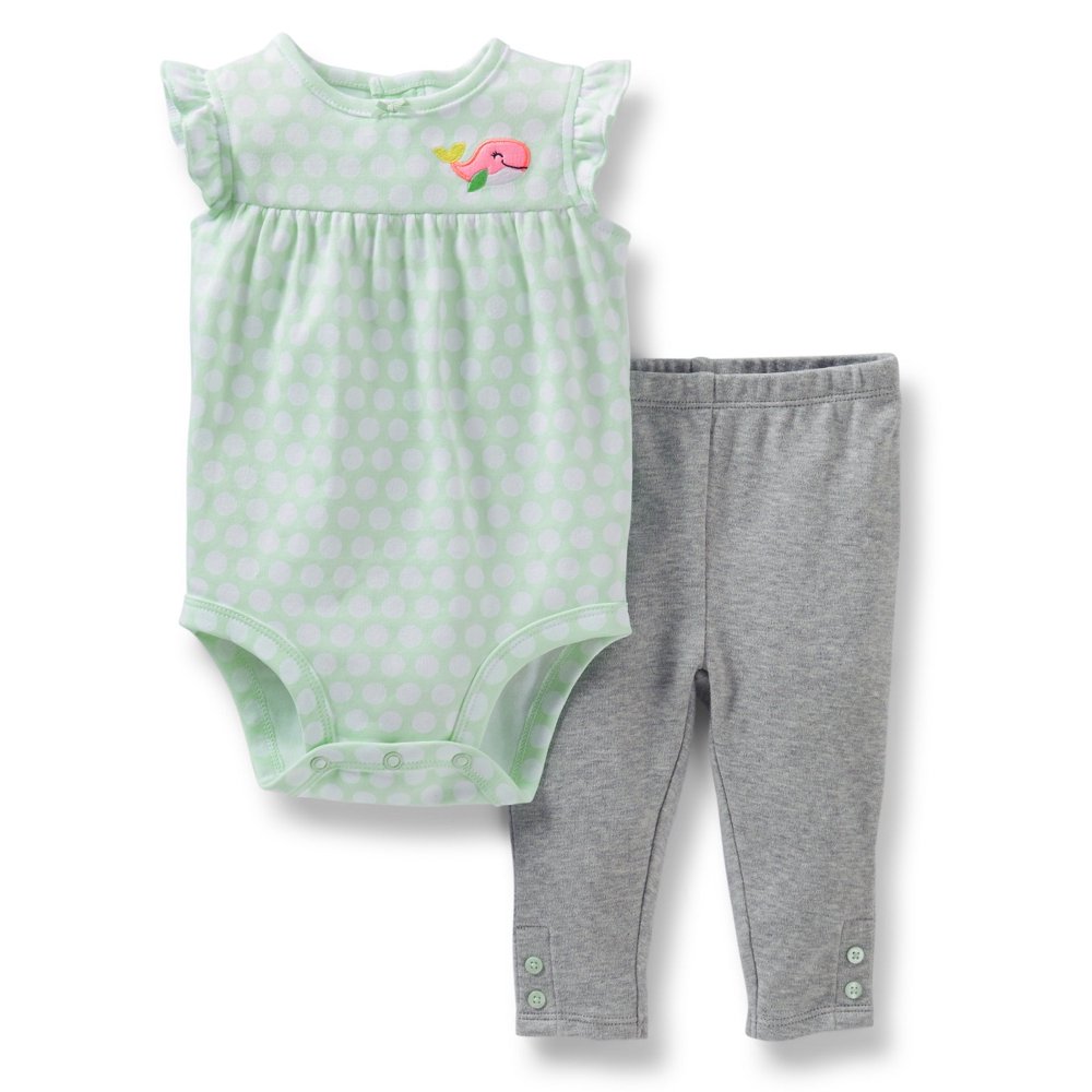 Carter's Carters Baby Clothing Outfit Girls 2Piece Bodysuit Onesie