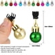 thumbnail image 3 of ¡Super Descuento!, Adornos para barba: 32 adornos navideños coloridos para vello facial para hombres en las fiestas, mini bigotes fáciles de colocar Akmoler, 3 of 9
