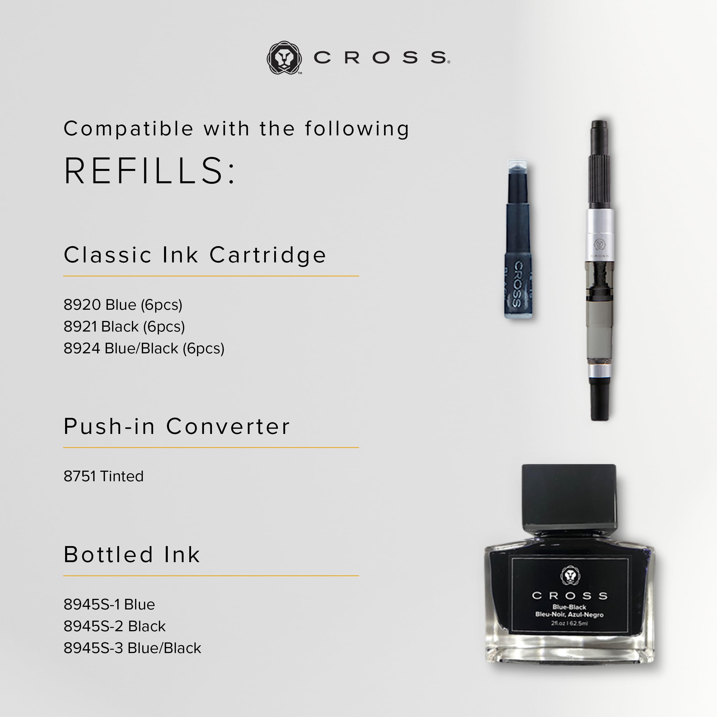 Cross Bailey™ Matte Black Lacquer Fine Nib Fountain Pen