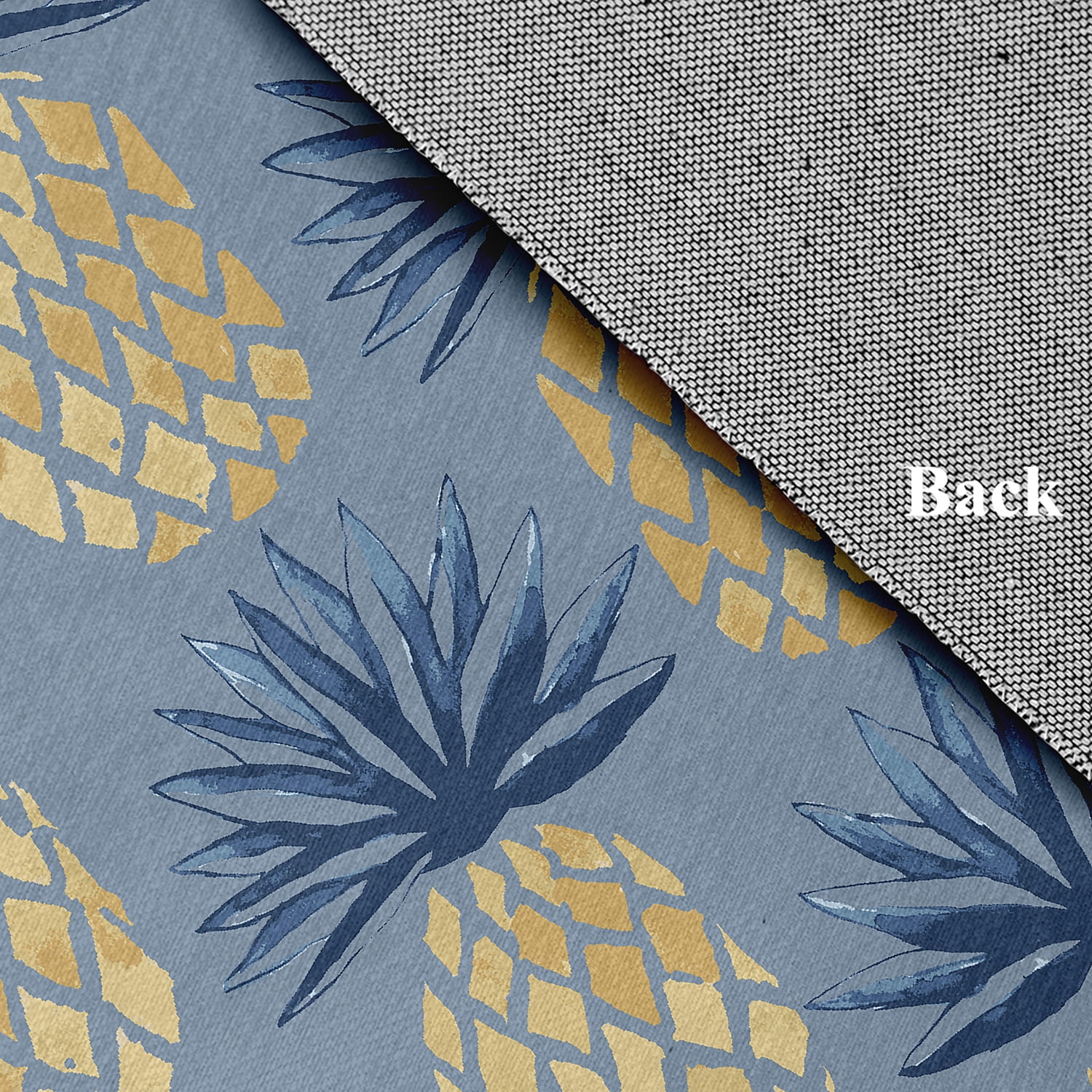 Simply Daisy 4' x 6' Pineapple Stripes Chenille Rug, Dusty Smoke
