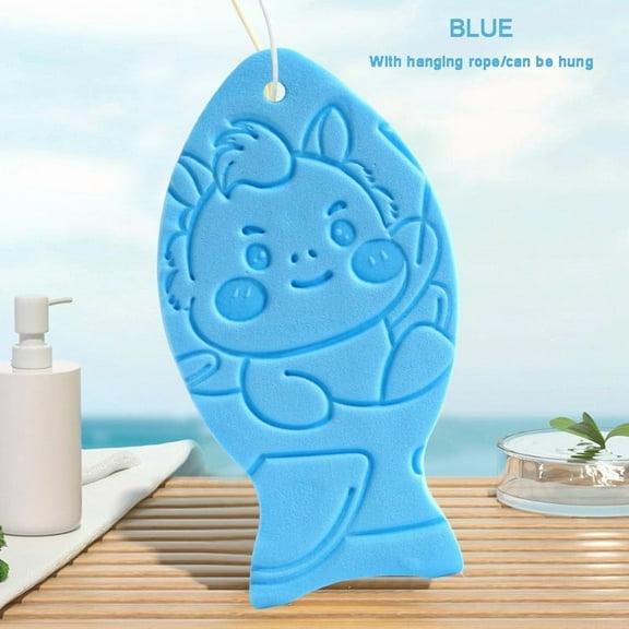 HongMinWen Magic Exfoliating Sponge,Baby Bath Sponge for Bathing,Natural Cute Shapes Soft Shower Sponges for Infants and Toddler,Baby Scrubbies