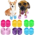 thumbnail image 4 of Zapatos para perros JAMW Croc sandalias de verano color caramelo 2 pares, 4 of 5
