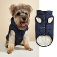 thumbnail image 1 of Zhuge Chaqueta de invierno cortavientos para perros: abrigo cálido de 2 capas con forro polar para perros pequeños, medianos y grandes | Chaleco para clima frío (XS, negro), 1 of 4