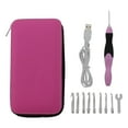 thumbnail image 4 of AMLESO 9 Sizes Lighted Crochet Hooks Set - Light Up Crochet Hooks, Rechargeable Crochet Pink, 4 of 8