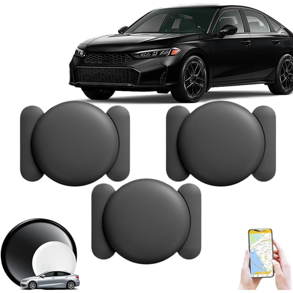 Safesync GPS Tracker, Safe Sync GPS Tracker, Findtag Tracker GPS, Real-Time Location Tracker with Magnetic Case, GPS Smart Tracker for Vehicles, Cars (3pcs Black)