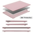 thumbnail image 5 of IBENZER 2022 2021 MacBook Air 13 inch Case M1 A2337 A2179 A1932, Hard Shell Case & Sleeve Bag & Keyboard Cover & Type C for Apple Mac Air 13 with Touch ID (2018-2022), Rose Quartz, W-AT13-RQ+3, 5 of 8