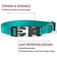 thumbnail image 2 of Reflective Dog Collar with Buckle Adjustable Safety Nylon Collars for Small Medium Large Dogs, Pink S Teal M, 2 of 4